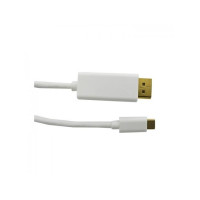 Produktbild för Qoltec - videoadapterkabel - USB-C till DisplayPort - 1 m