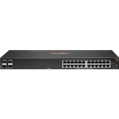 HP HPE Aruba 6000 24G 4SFP Switch - switch - 24 portar - Administrerad - rackmonterbar