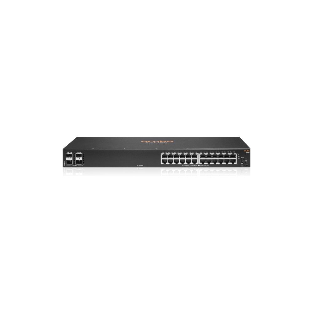 Produktbild för HPE Aruba 6000 24G 4SFP Switch - switch - 24 portar - Administrerad - rackmonterbar