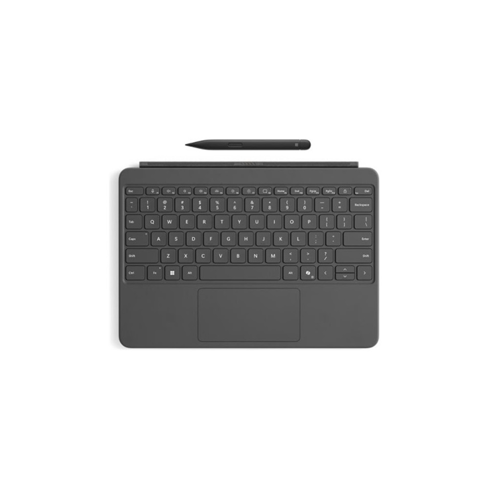 Produktbild för Microsoft Surface Pro Keyboard - 12-inch - tangentbord - med pekplatta, accelerometer - skiffer - med Slim Pen Inmatningsenhet