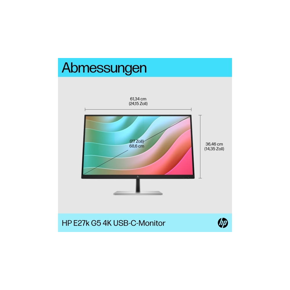 Produktbild för HP E27k G5 - E-Series - LED-skärm - 27"