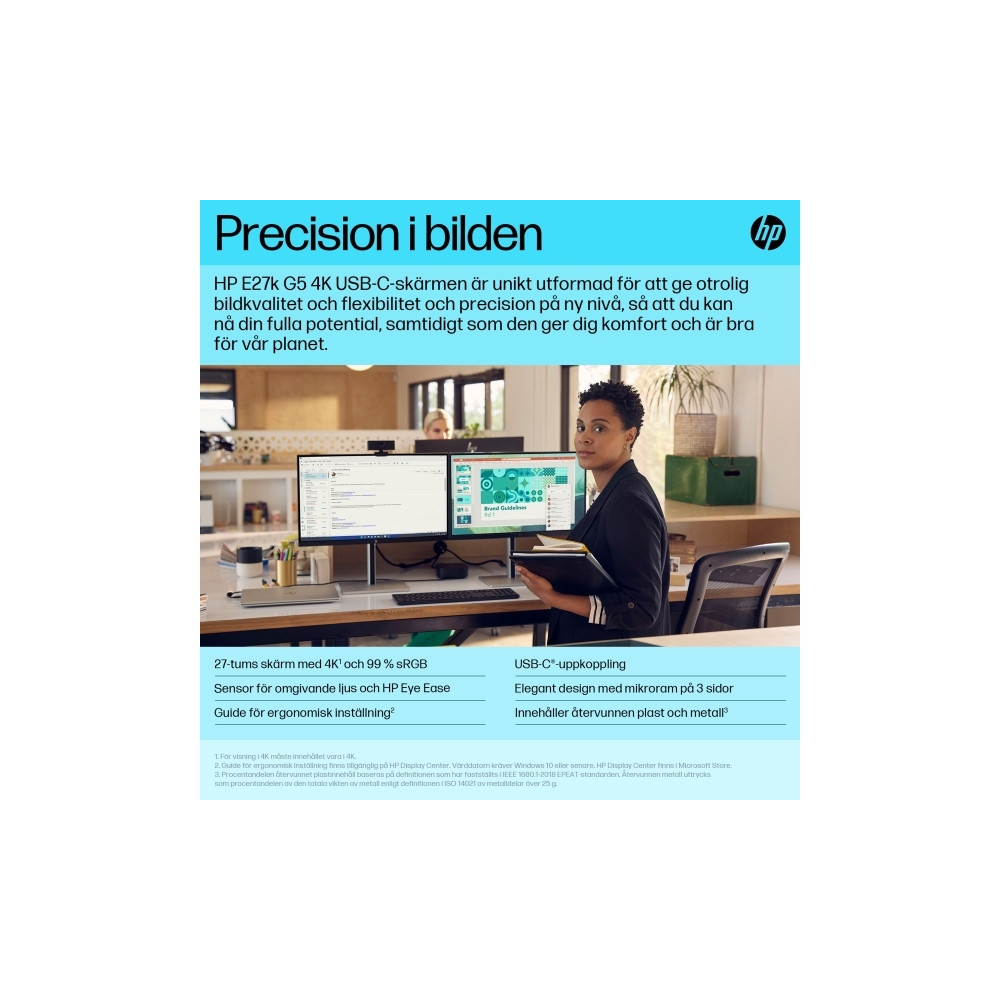 Produktbild för HP E27k G5 - E-Series - LED-skärm - 27"