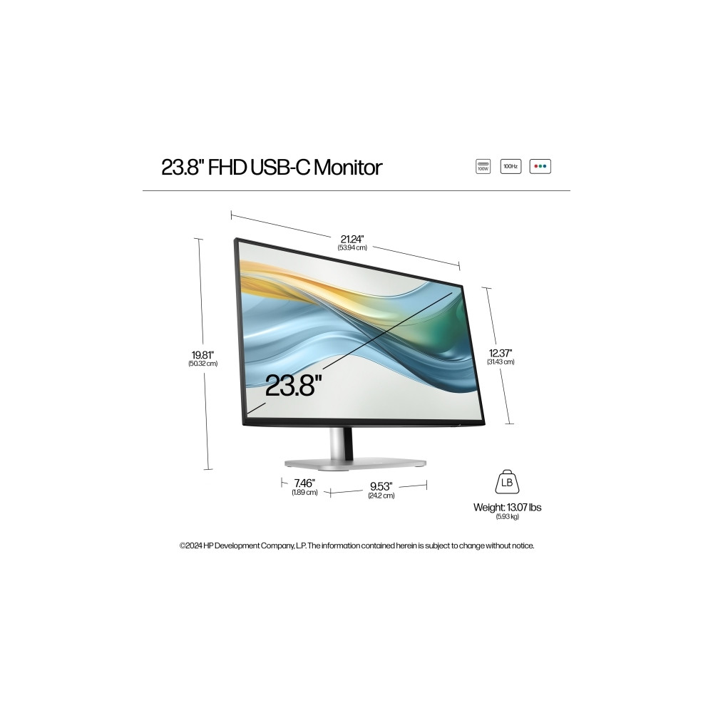 Produktbild för HP 524pu - Series 5 Pro - LED-skärm - Full HD (1080p) - 24"