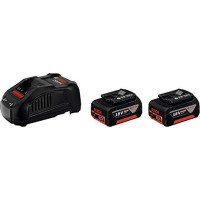 Produktbild för Bosch batteripakke 18V med 2x5,0 Ah akku og GAL 1880 CV lade...