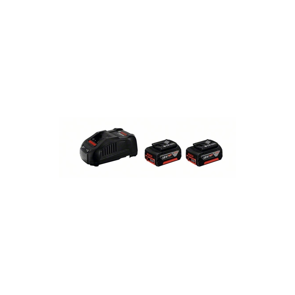 Produktbild för Bosch batteripakke 18V med 2x5,0 Ah akku og GAL 1880 CV lade...
