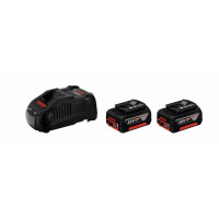 Produktbild för Bosch batteripakke 18V med 2x5,0 Ah akku og GAL 1880 CV lade...