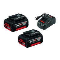 Produktbild för Bosch batteripakke 18V med 2x5,0 Ah akku og GAL 1880 CV lade...