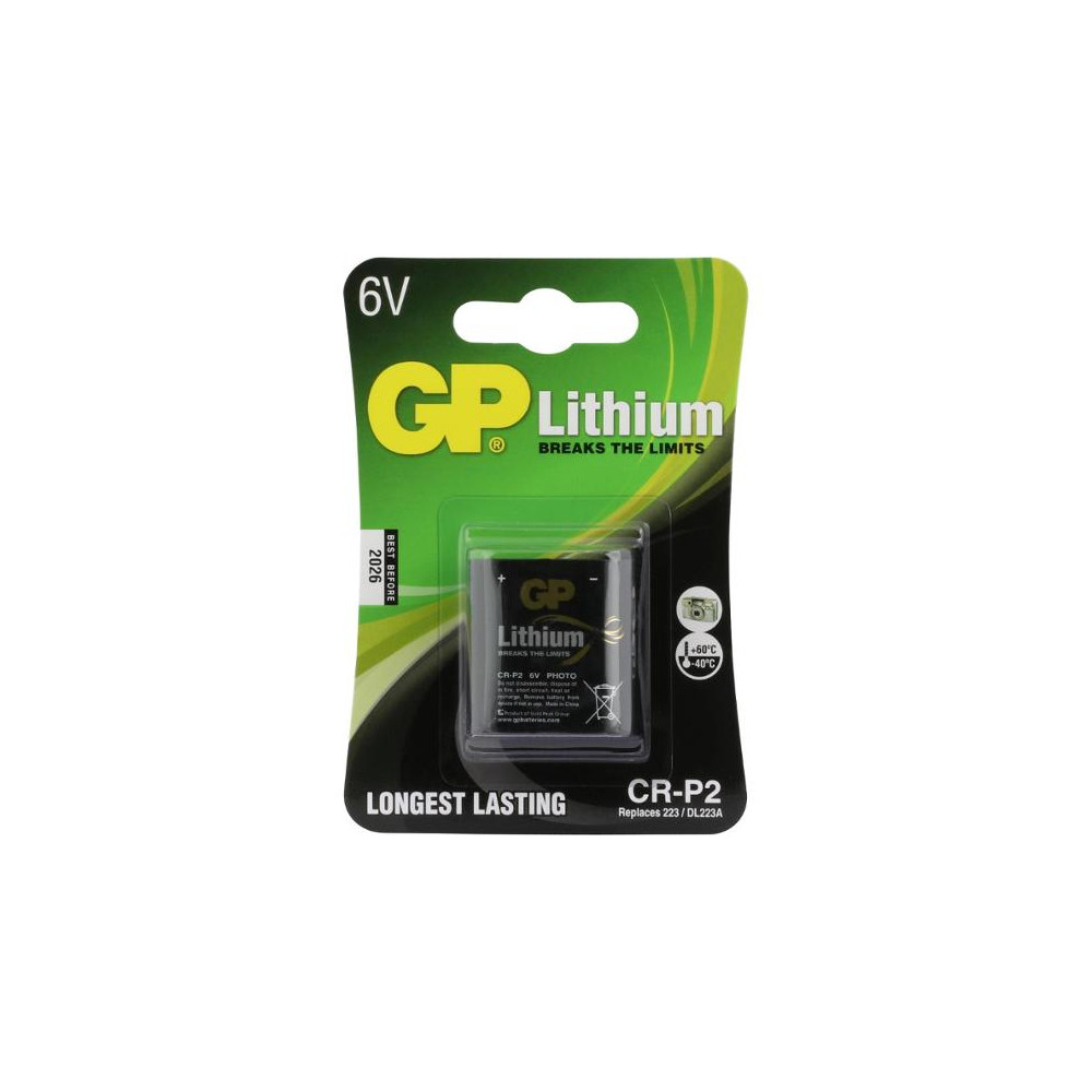 Produktbild för Batteri GP CR-P2