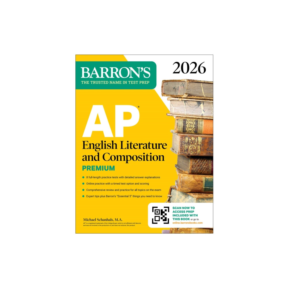 Produktbild för AP English Literature and Composition Premium, 2026: Prep Book with 8 Practice Tests + Online Practice (häftad, eng)