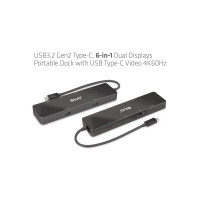 Produktbild för Club 3D - dockningsstation - USB-C - HDMI - 1GbE