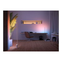 Produktbild för Philips Hue White and Color Ambiance Gradient Signe - skrivbordslampa - LED - 16 miljoner färger/varmt till kallt vitt ljus - vit
