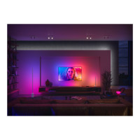 Produktbild för Philips Hue White and Color Ambiance Gradient Signe - skrivbordslampa - LED - 16 miljoner färger/varmt till kallt vitt ljus - vit