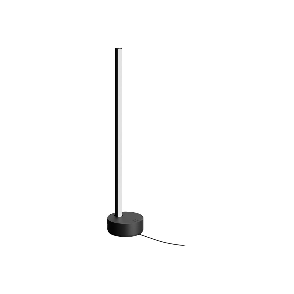 Produktbild för Philips Hue White and Color Ambiance Gradient Signe - skrivbordslampa - LED - 16 miljoner färger/varmt till kallt vitt ljus - 2000-6500 K - svart