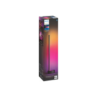 Produktbild för Philips Hue White and Color Ambiance Gradient Signe - skrivbordslampa - LED - 16 miljoner färger/varmt till kallt vitt ljus - 2000-6500 K - svart