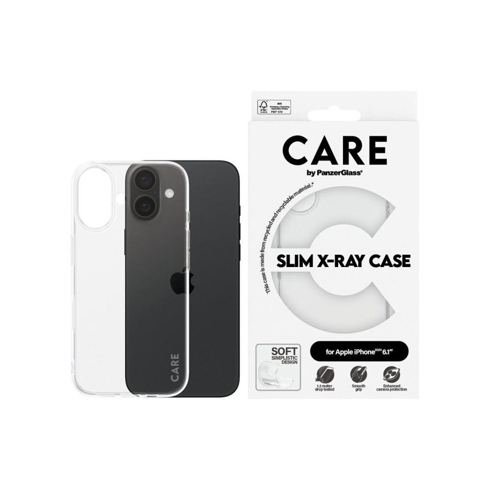 Produktbild för CARE by PanzerGlass X-Ray - baksidesskydd för mobiltelefon