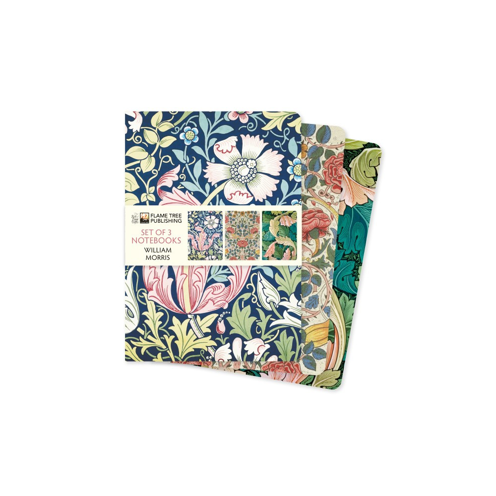Produktbild för William Morris Set of 3 Standard Notebooks