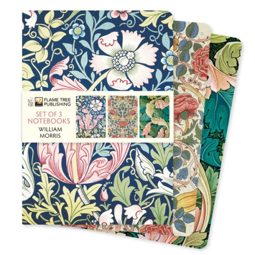 Flame Tree William Morris Set of 3 Standard Notebooks