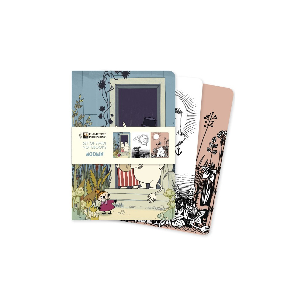 Produktbild för Moomin Set of 3 Midi Notebooks