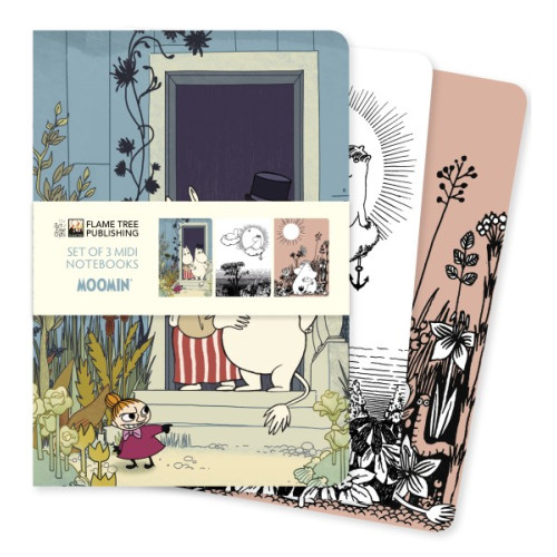 Flame Tree Moomin Set of 3 Midi Notebooks