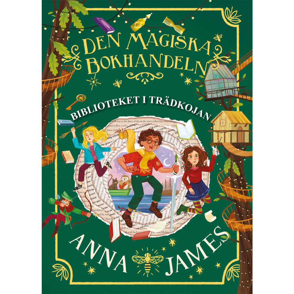 Produktbild för Biblioteket i trädkojan (bok, kartonnage)