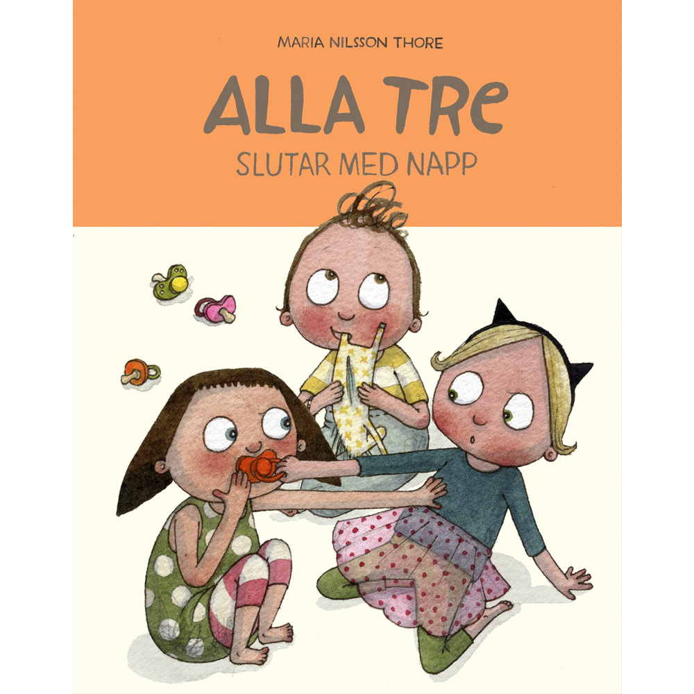 Produktbild för Alla tre slutar med napp (inbunden)