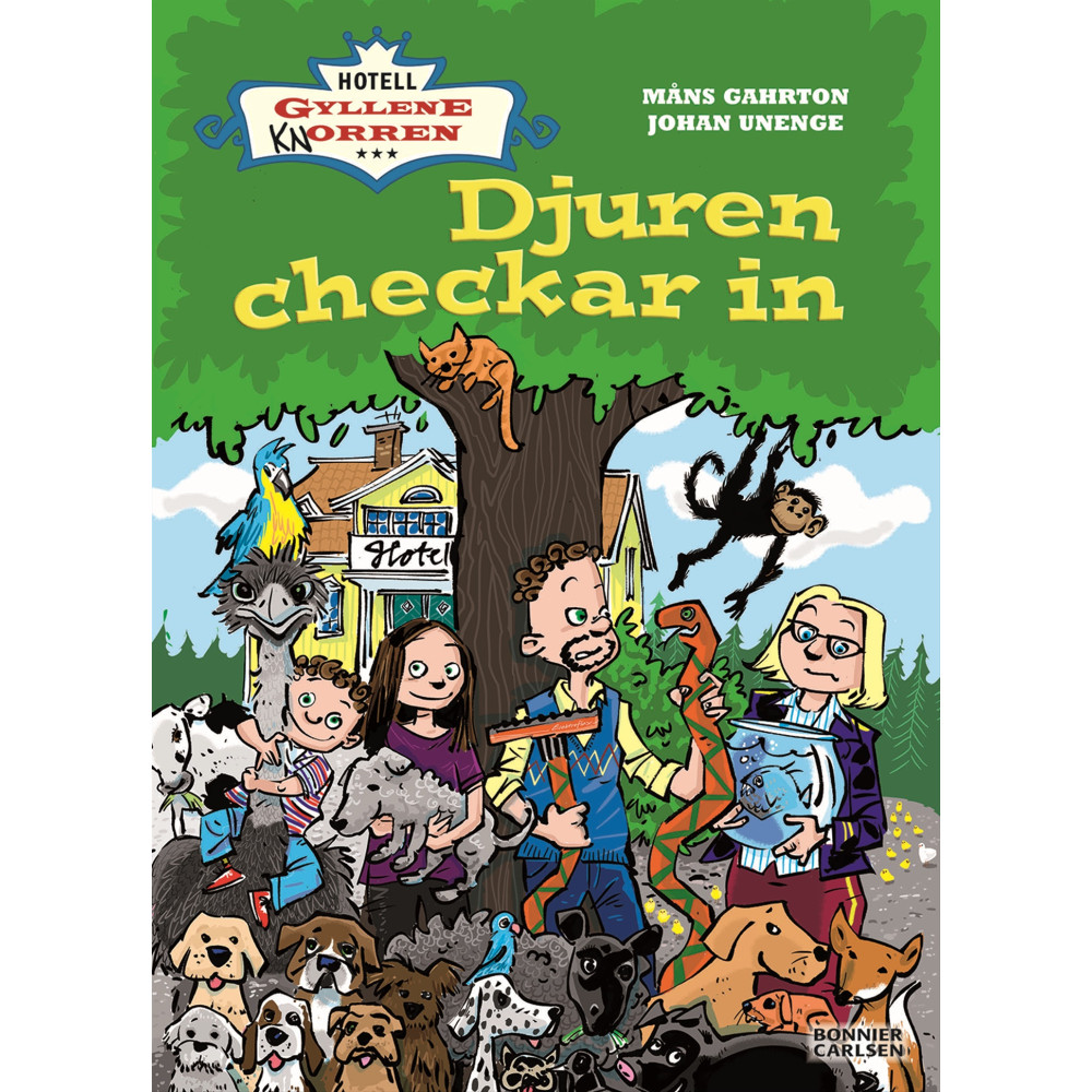 Produktbild för Djuren checkar in (inbunden)