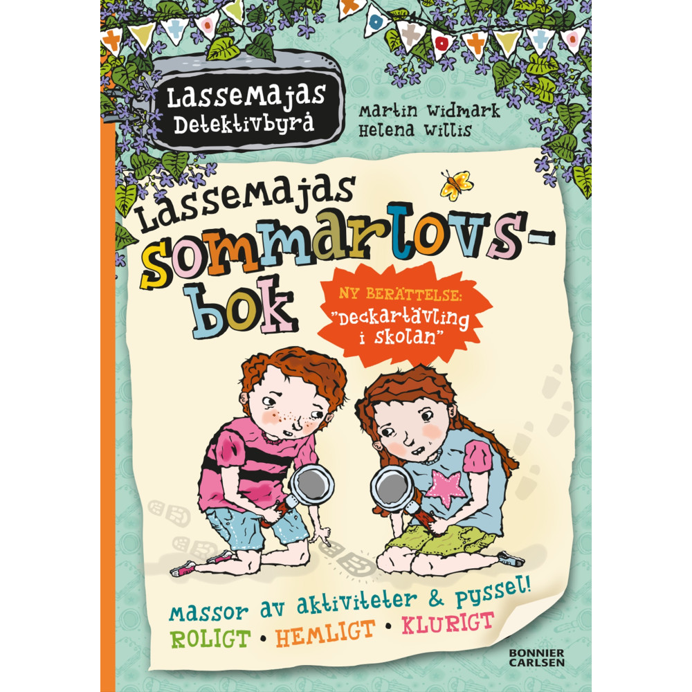 Produktbild för LasseMajas sommarlovsbok. Deckartävling i skolan (inbunden)