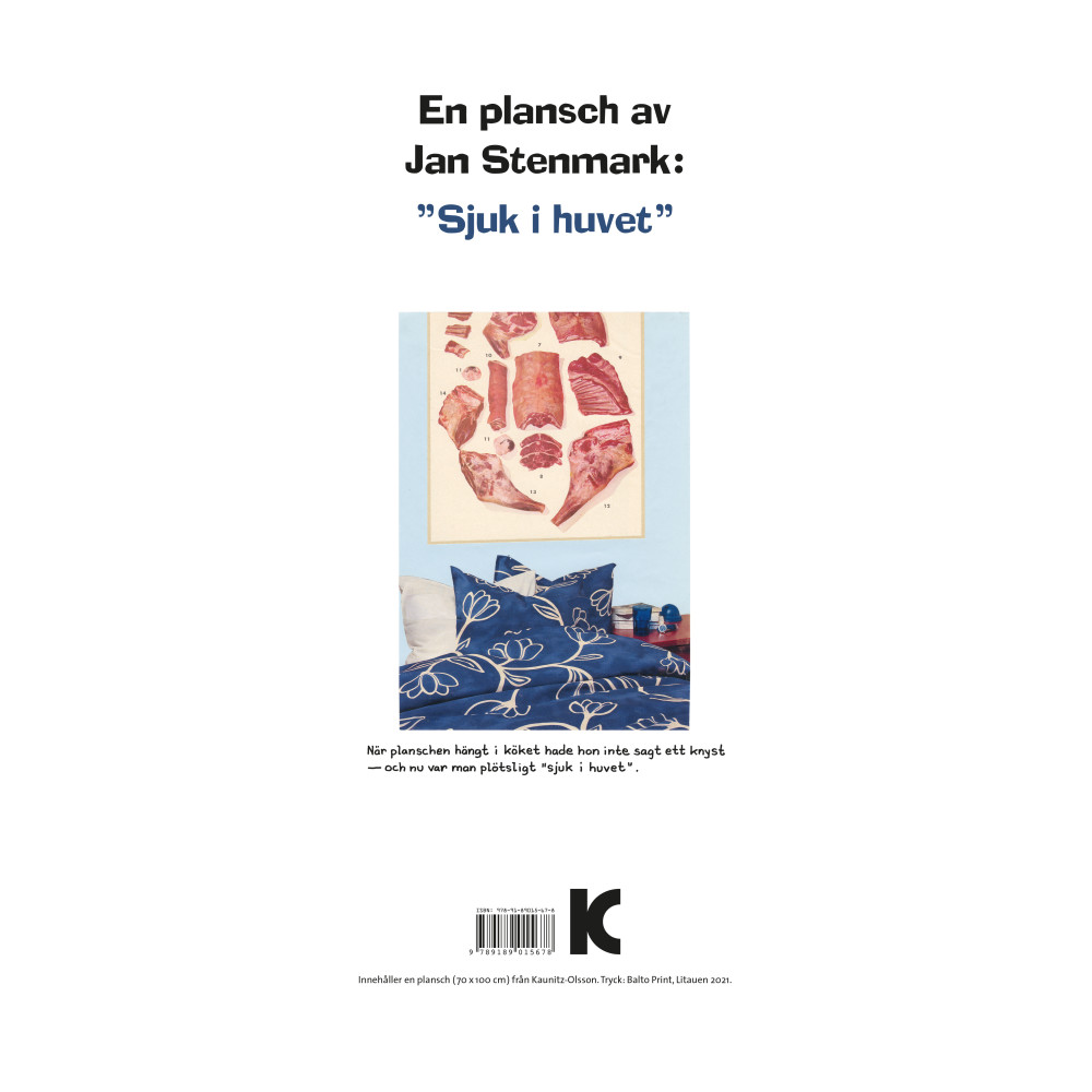 Produktbild för Plansch "Sjuk i huvet"