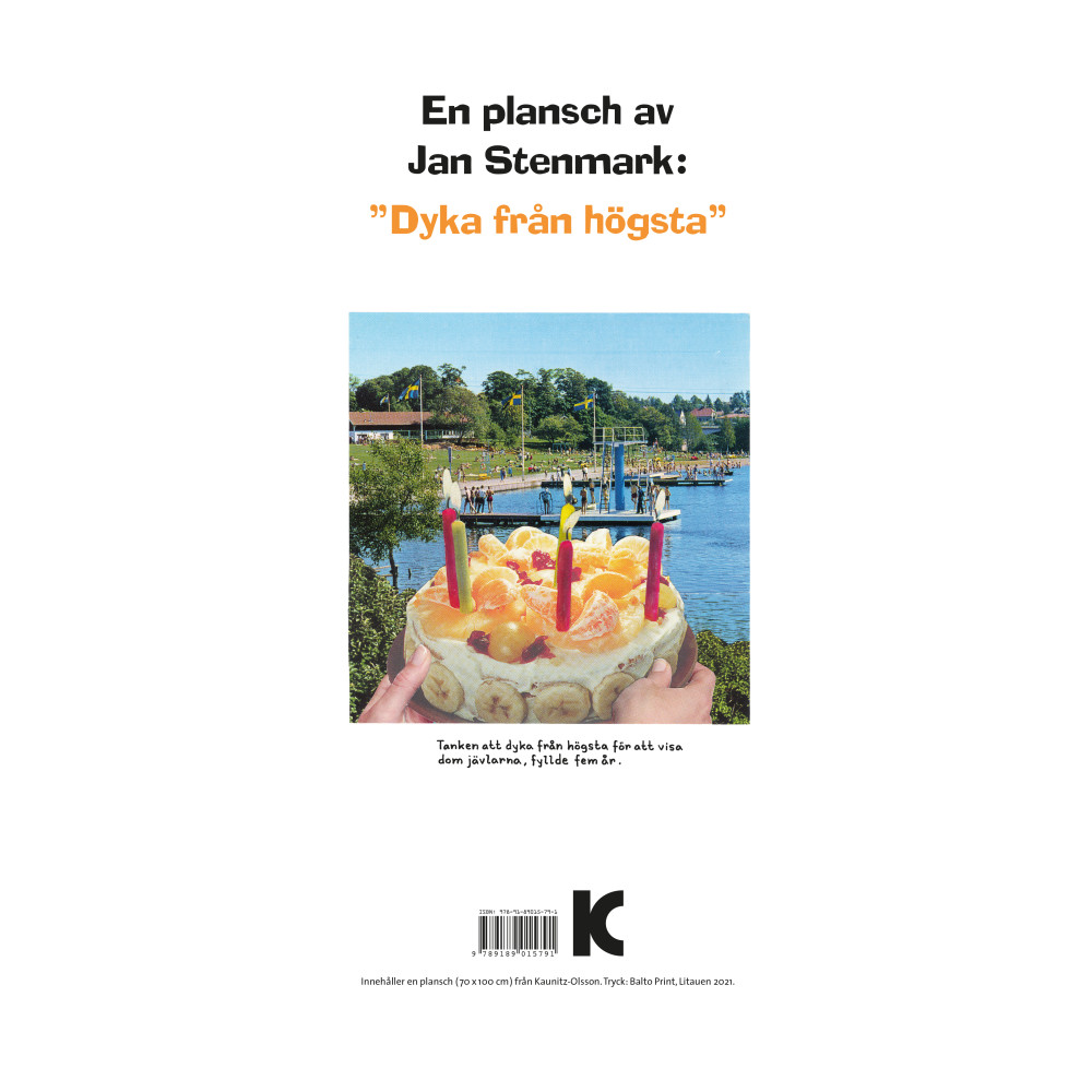 Produktbild för Plansch "Dyka från högsta"