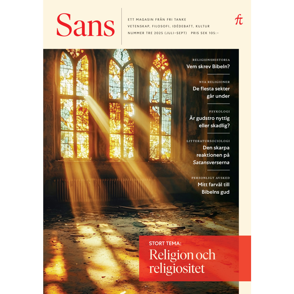 Produktbild för Sans 3/2025. Religion och religiositet (häftad)