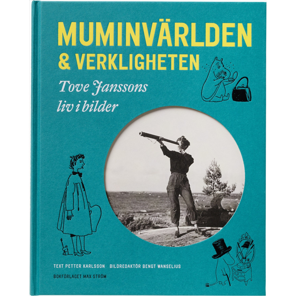 Produktbild för Muminvärlden och verkligheten - Tove Janssons liv i bilder (inbunden)