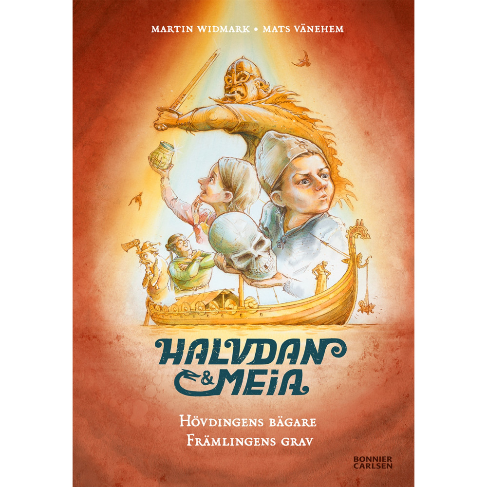 Produktbild för Halvdan och Meia. Hövdingens bägare och främlingens grav (inbunden)