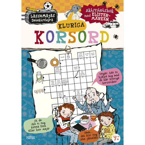 Martin Widmark Kluriga korsord : aktivitetsbok med klistermärken (häftad)