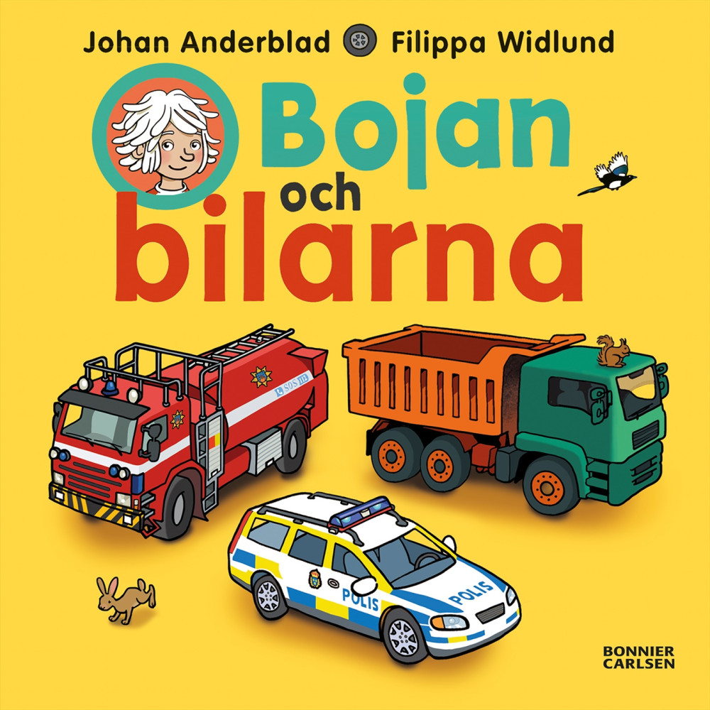 Produktbild för Bojan och bilarna (bok, board book)