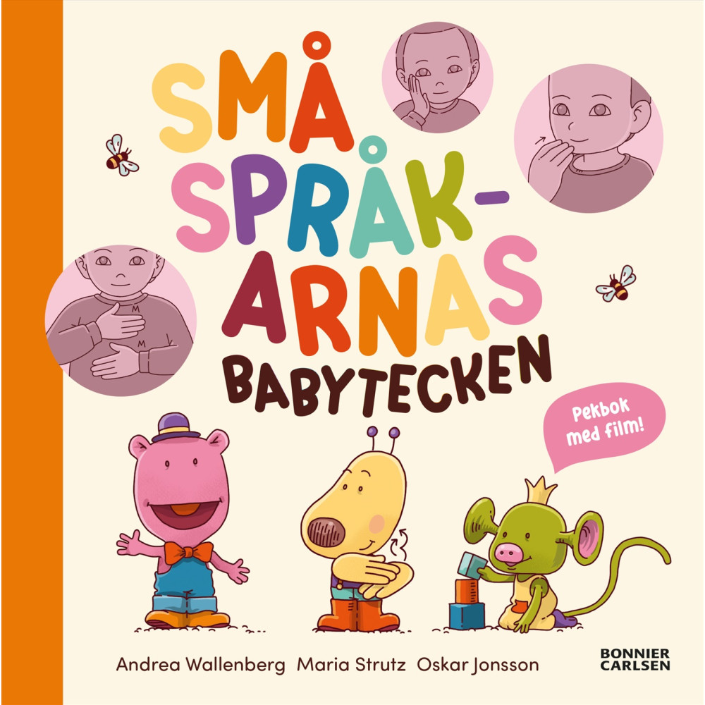 Produktbild för Småspråkarnas babytecken - pekbok med film (inbunden)