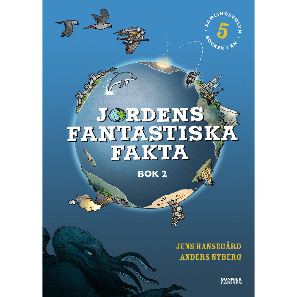 Produktbild för Jordens fantastiska fakta. Bok 2 (samlingsvolym, 5 böcker i en) (inbunden)