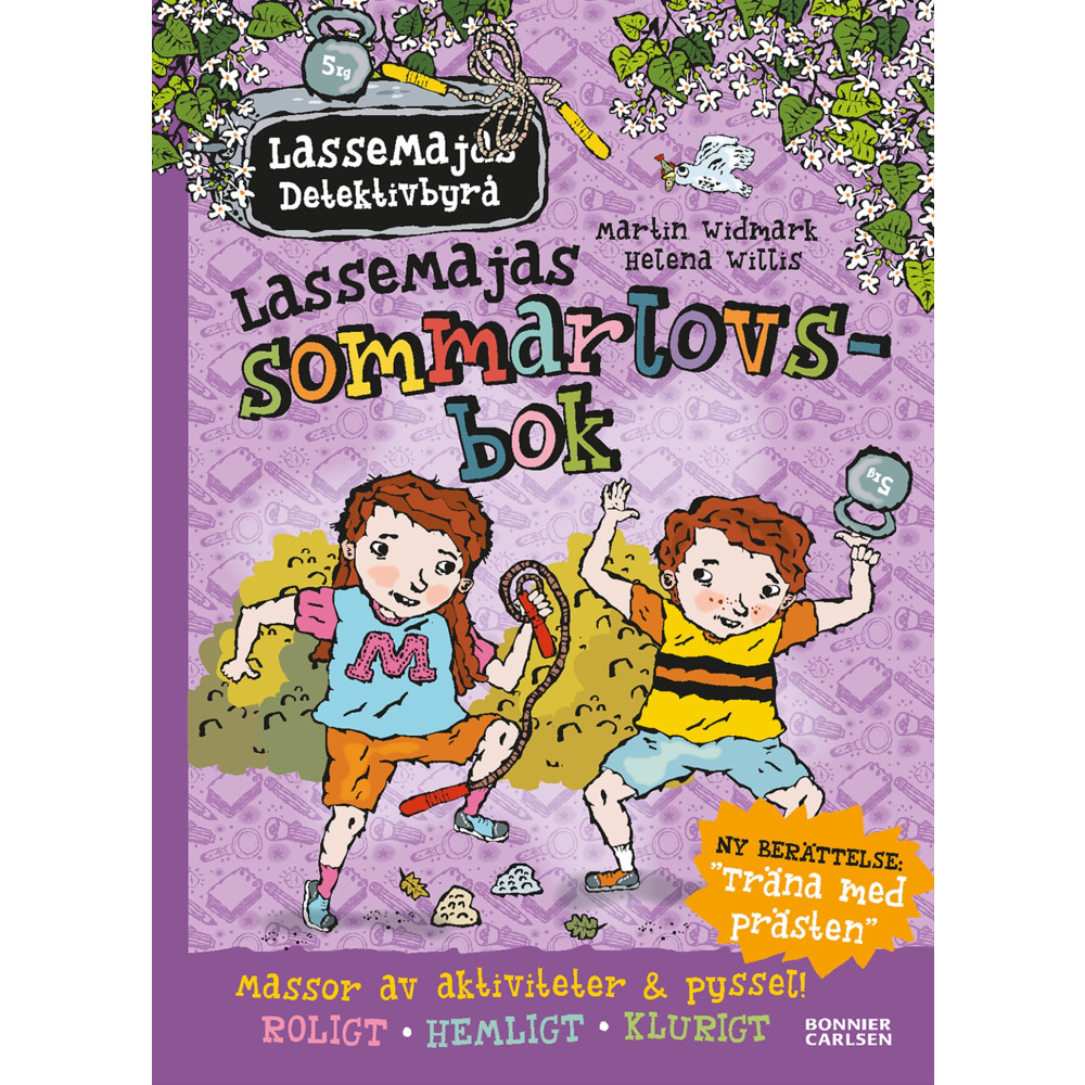 Produktbild för LasseMajas sommarlovsbok. Träna med Prästen (inbunden)