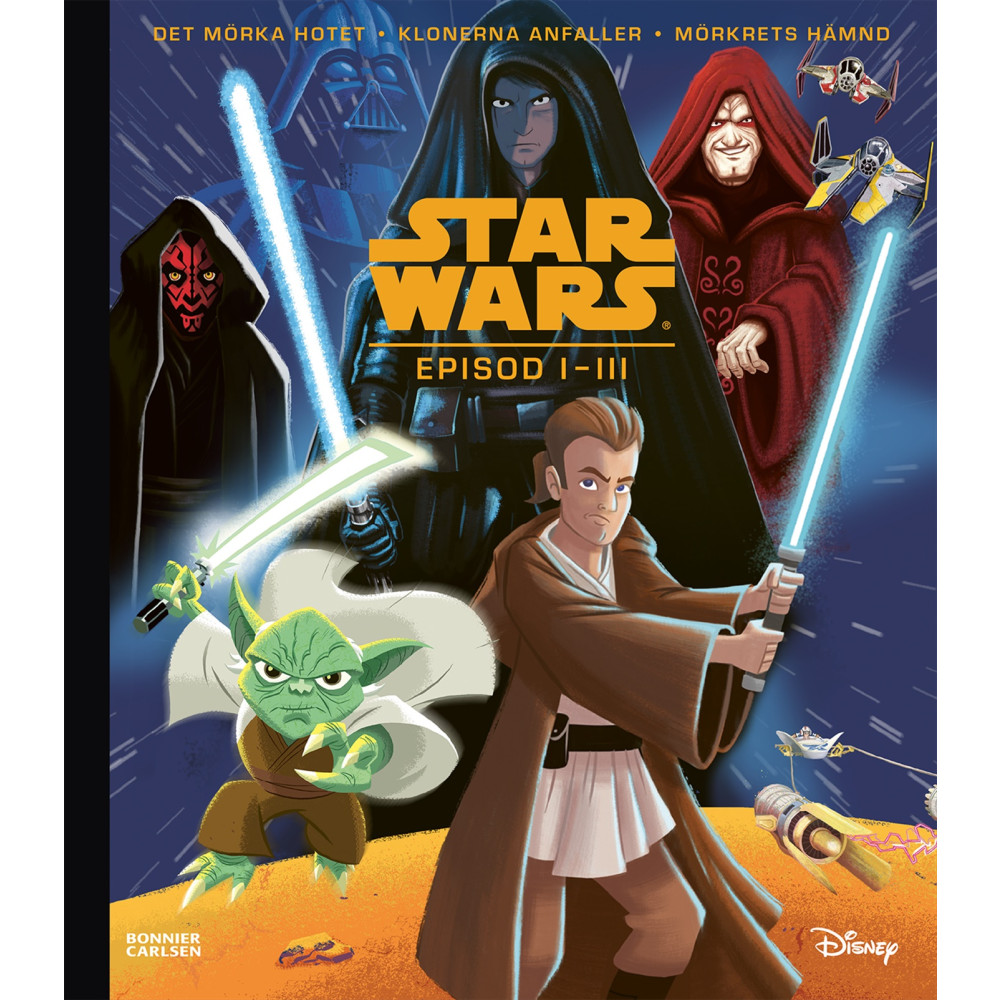 Produktbild för Star Wars. Episod I-III bilderbokssamling (inbunden)