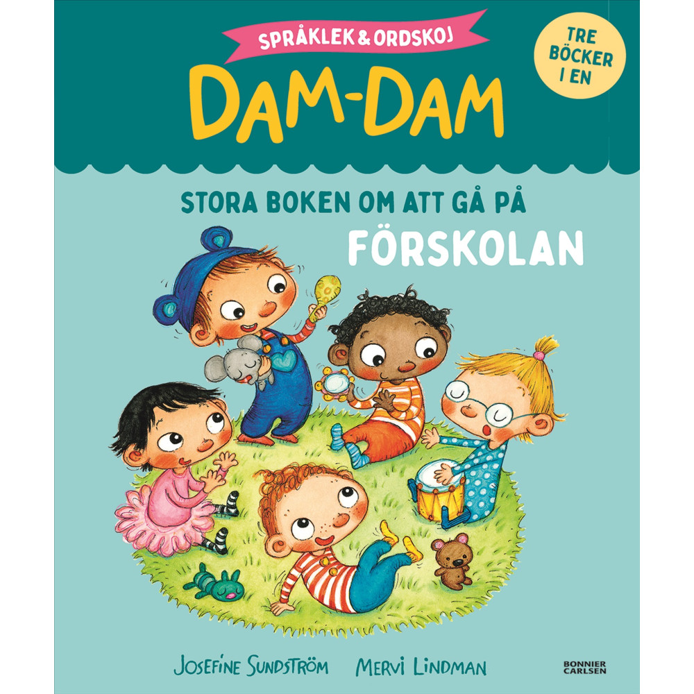 Produktbild för Stora boken om att gå på förskolan. Språklek och ordskoj med Dam-Dam (inbunden)