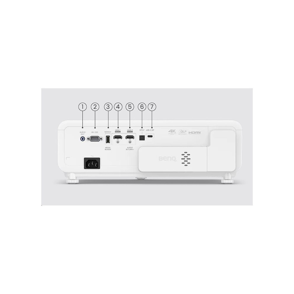 Produktbild för BenQ X500i - DLP-projektor - zooming med kort kastavstånd - 3D - 802.11a/b/g/n/ac trådlöst / Bluetooth 5.0