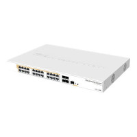 Produktbild för MikroTik Cloud Router Switch CRS328-24P-4S+RM - switch - 28 portar - Administrerad - rackmonterbar