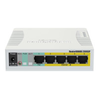 Produktbild för MikroTik RouterBOARD RB260GSP - switch - 6 portar - Administrerad