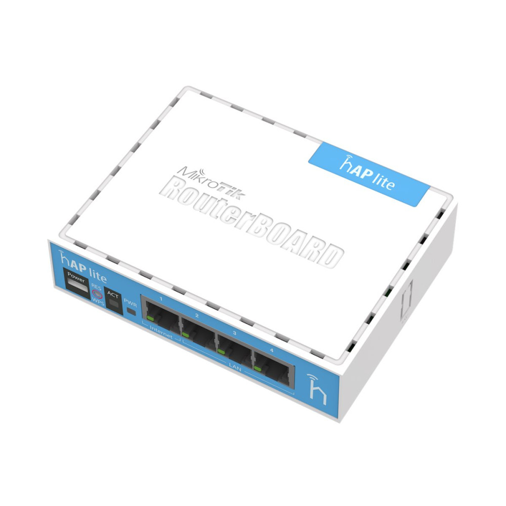 Produktbild för MikroTik RouterBOARD hAP-Lite RB941-2nD - trådlös router - Wi-Fi - skrivbordsmodell