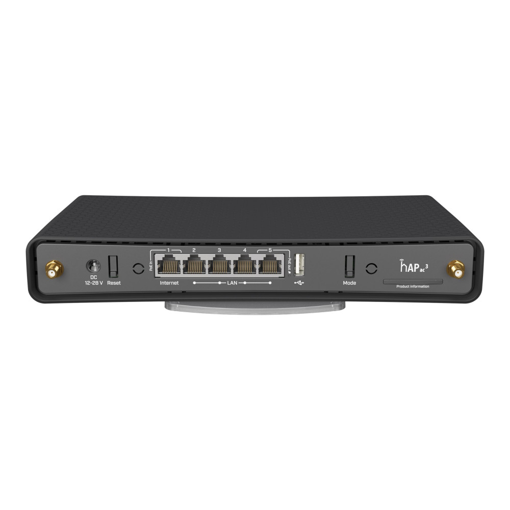 Produktbild för MikroTik hAP ac³ - trådlös router - Wi-Fi 5 - skrivbordsmodell