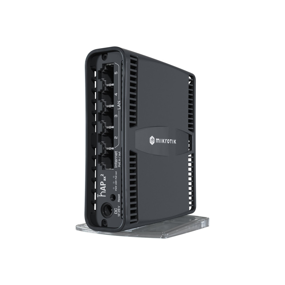 Produktbild för MikroTik hAP ax² - trådlös router - Wi-Fi 6 - skrivbordsmodell, väggmonterbar