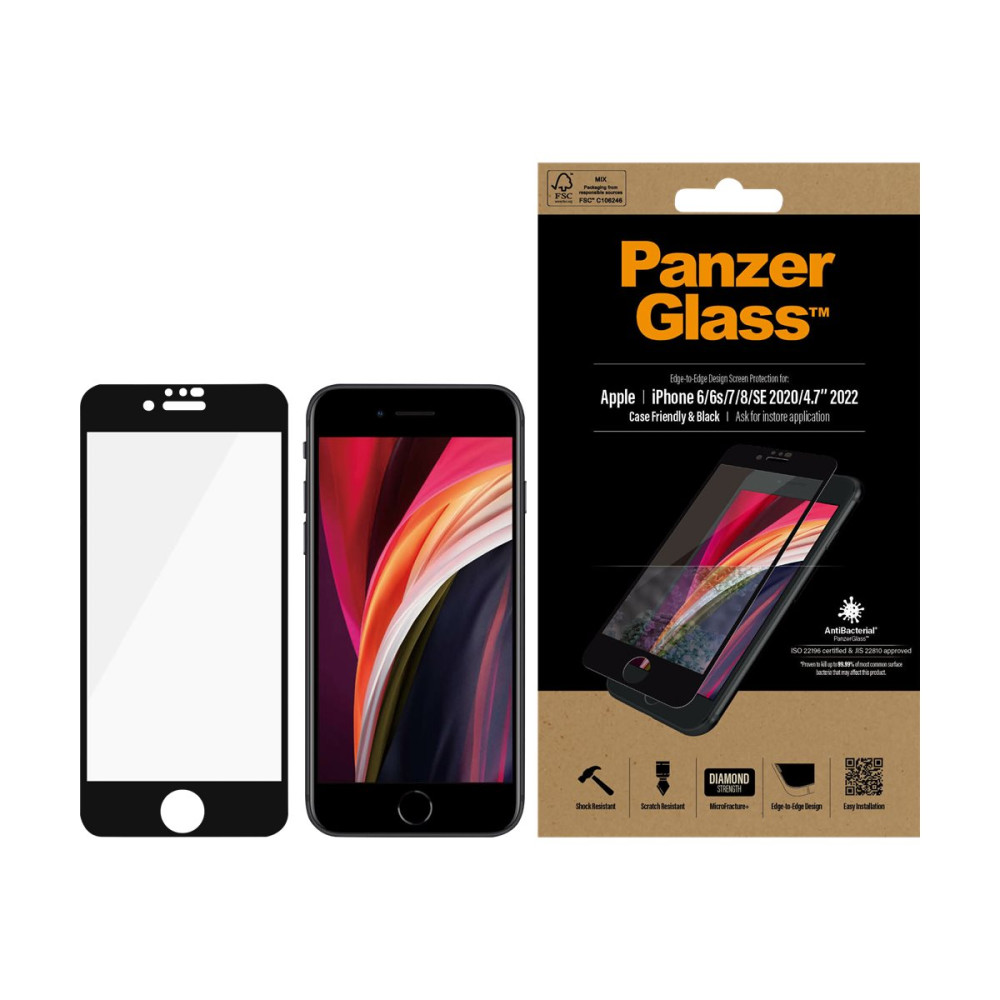 Produktbild för PanzerGlass - skärmskydd för mobiltelefon