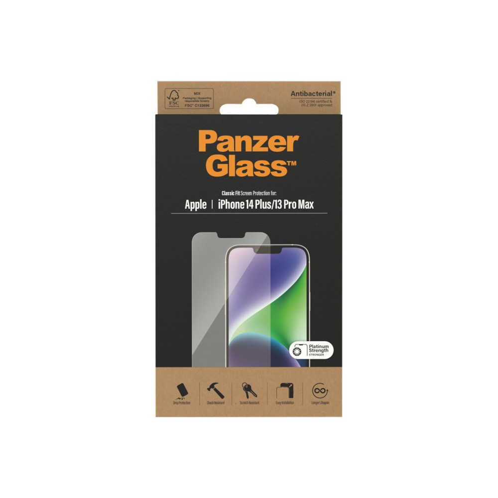 Produktbild för PanzerGlass - skärmskydd för mobiltelefon - klassisk passning