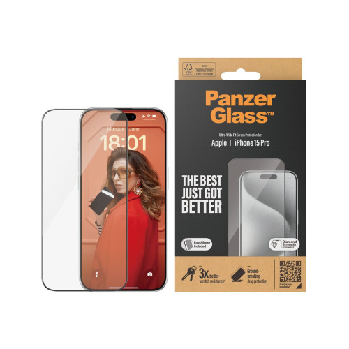 PanzerGlass PanzerGlass - skärmskydd för mobiltelefon - ultrabred passning med EasyAligner