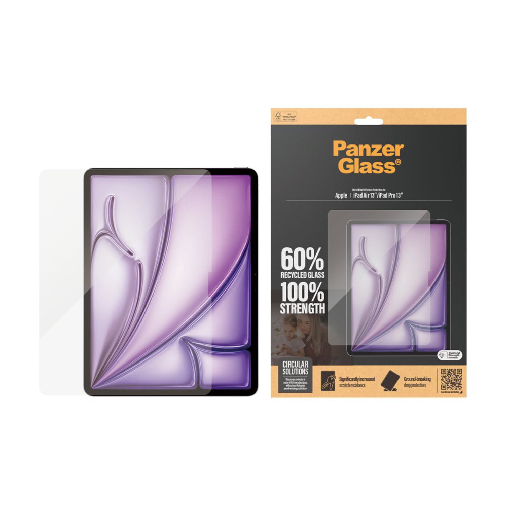 Produktbild för PanzerGlass - skärmskydd för surfplatta - ultrabred passning