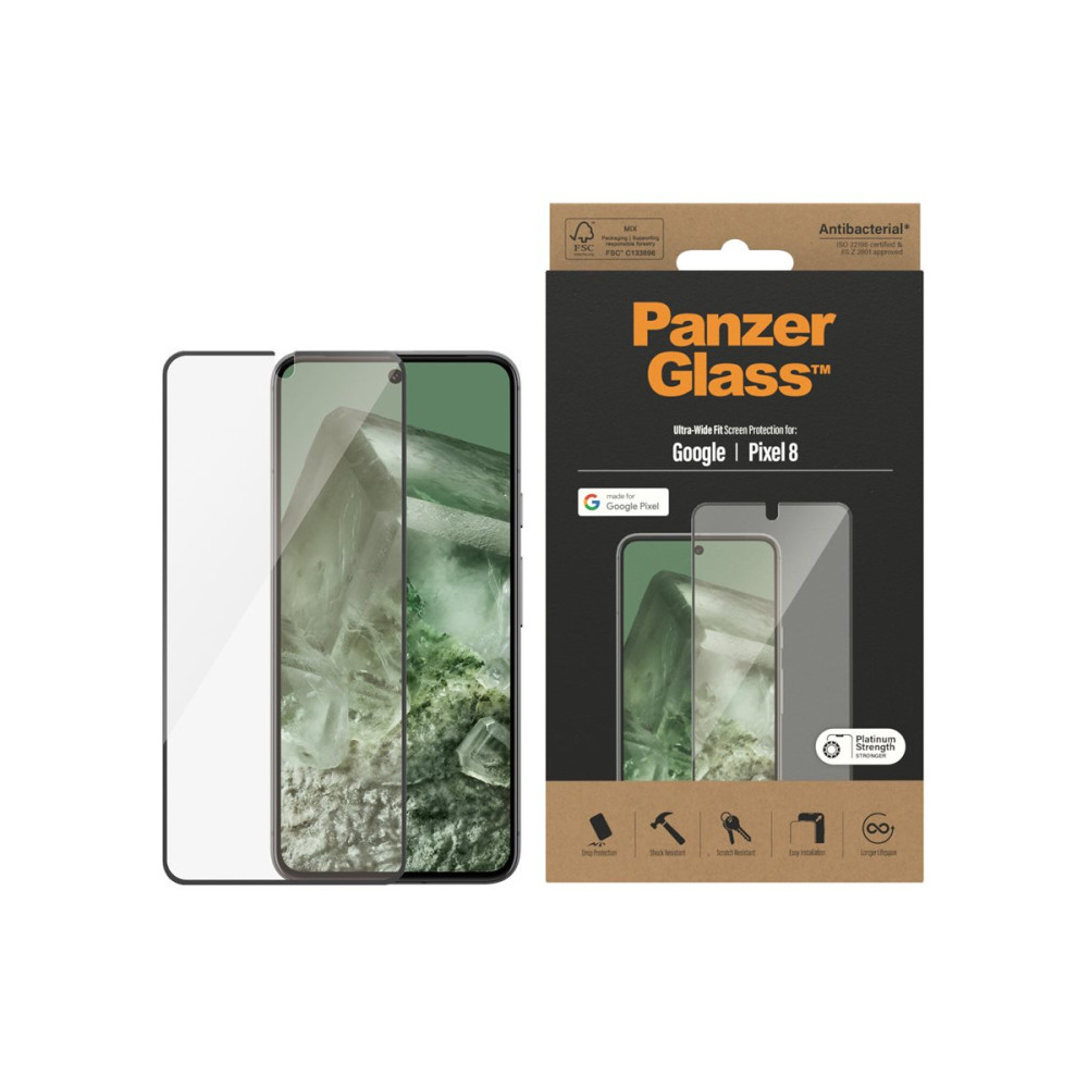 Produktbild för PanzerGlass - skärmskydd för mobiltelefon - ultrabred passning